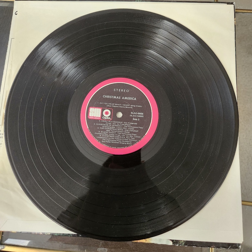 Christmas America   Various Capitol Bing Crosby  Album Vinyl LP Record